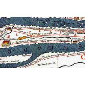 Click para ampliar. Pulsa en el nombre para ver la ficha. Papiro Artemidoro 12 - Sicilia en la Tabula Peutingeriana